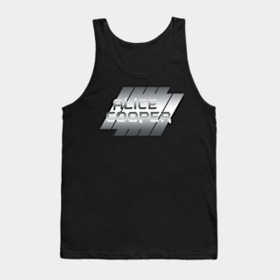 Metallic illustration Alice cooper Tank Top